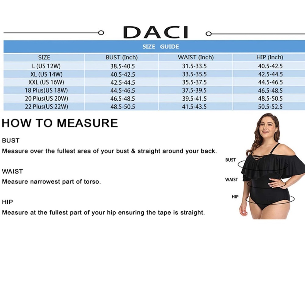 Daci Off Shoulder Flounce Ruffle Swimsuit - Picture 7 of 7